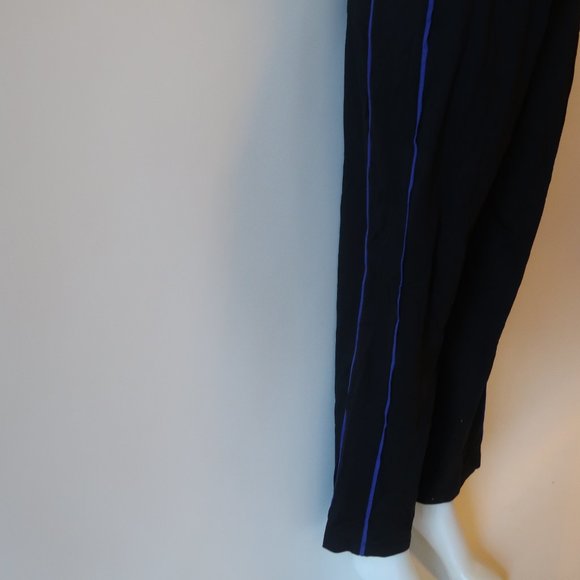 SPAY BY CHICO'S BLACK PINSTRIPE PANT 1 US-M/8 * - Picture 6 of 10